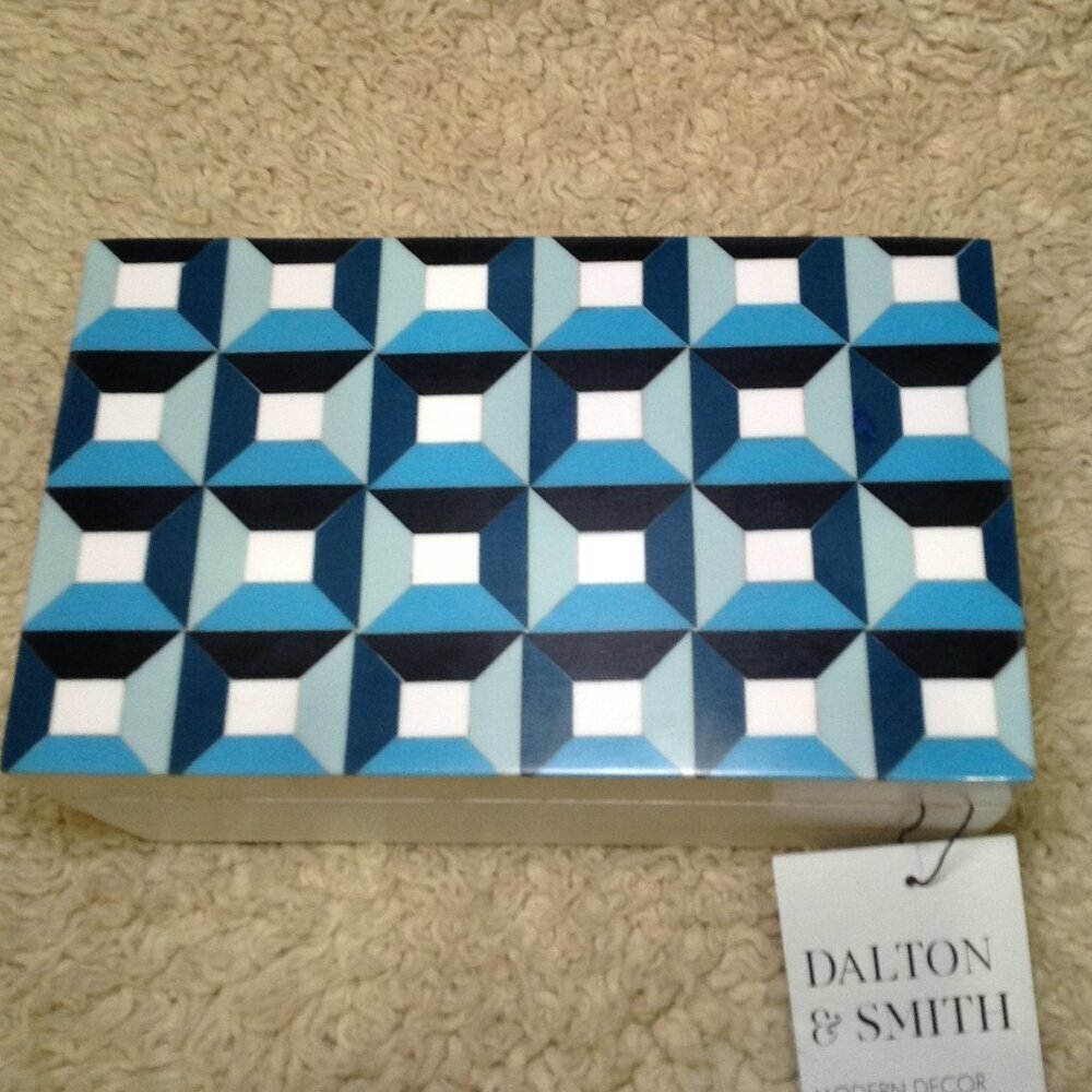 Dalton & Smith Decorative Patisserie Box Geometric design Modern Decor Teen Pop